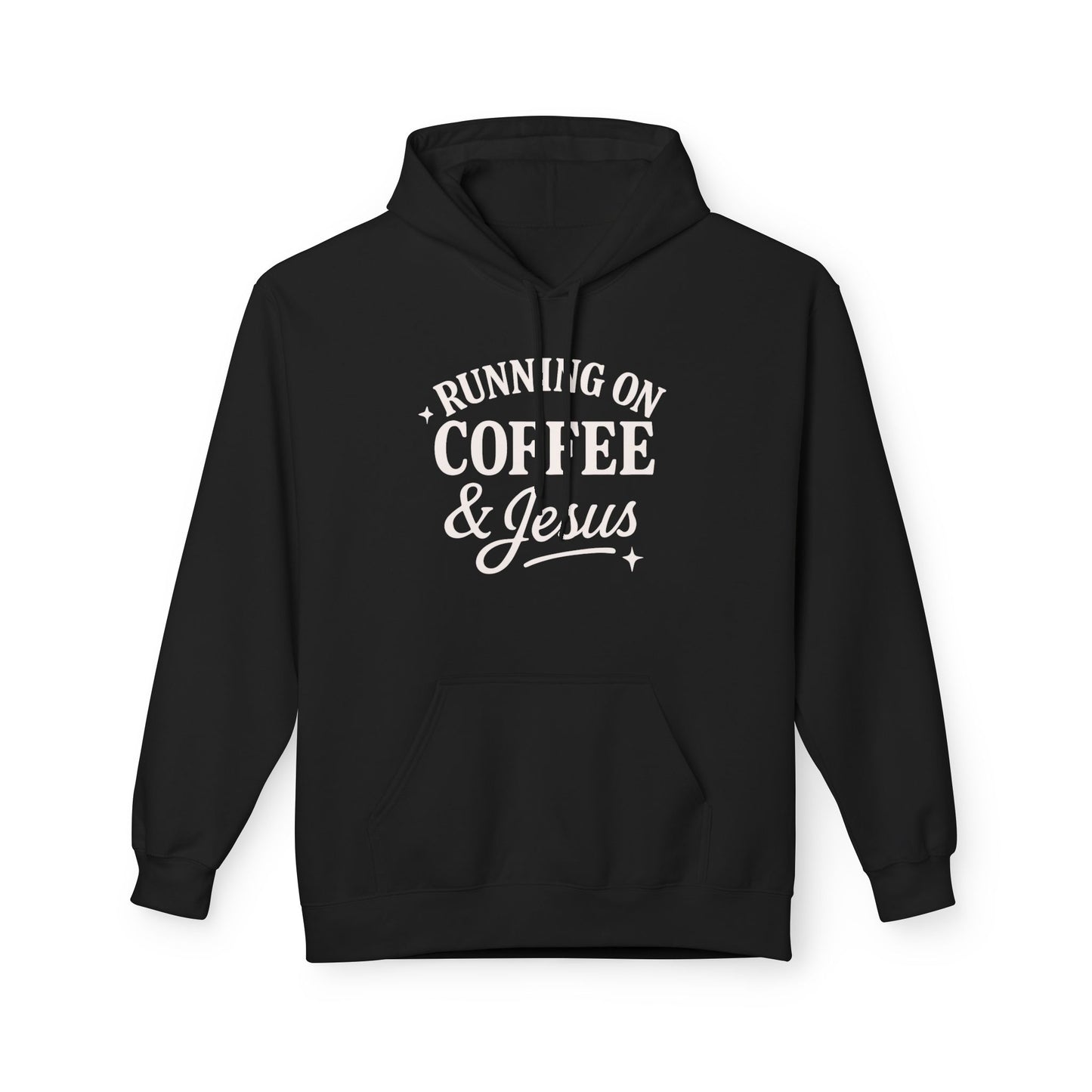 Running on Coffee & Jesus ADULT Hoodie | Gildan Softstyle
