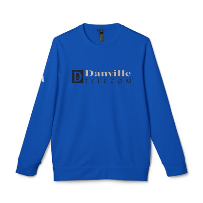 Danville Telecom Adidas Unisex Fleece Crewneck Sweatshirt: Black Logo