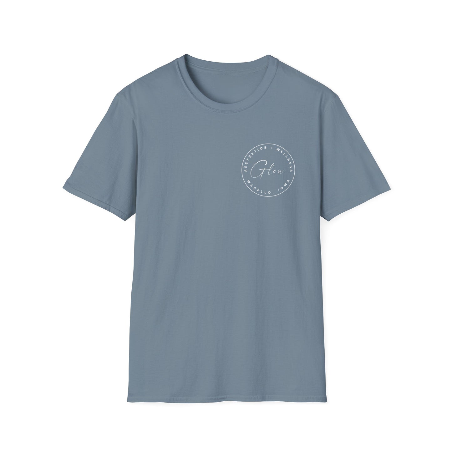 Glow Circle Logo FRONT/BACK T-Shirt | Gildan Soft-Style