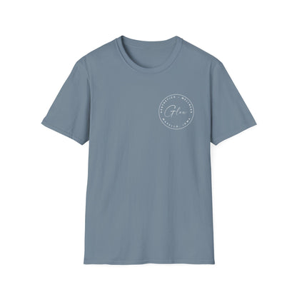 Glow Circle Logo FRONT/BACK T-Shirt | Gildan Soft-Style
