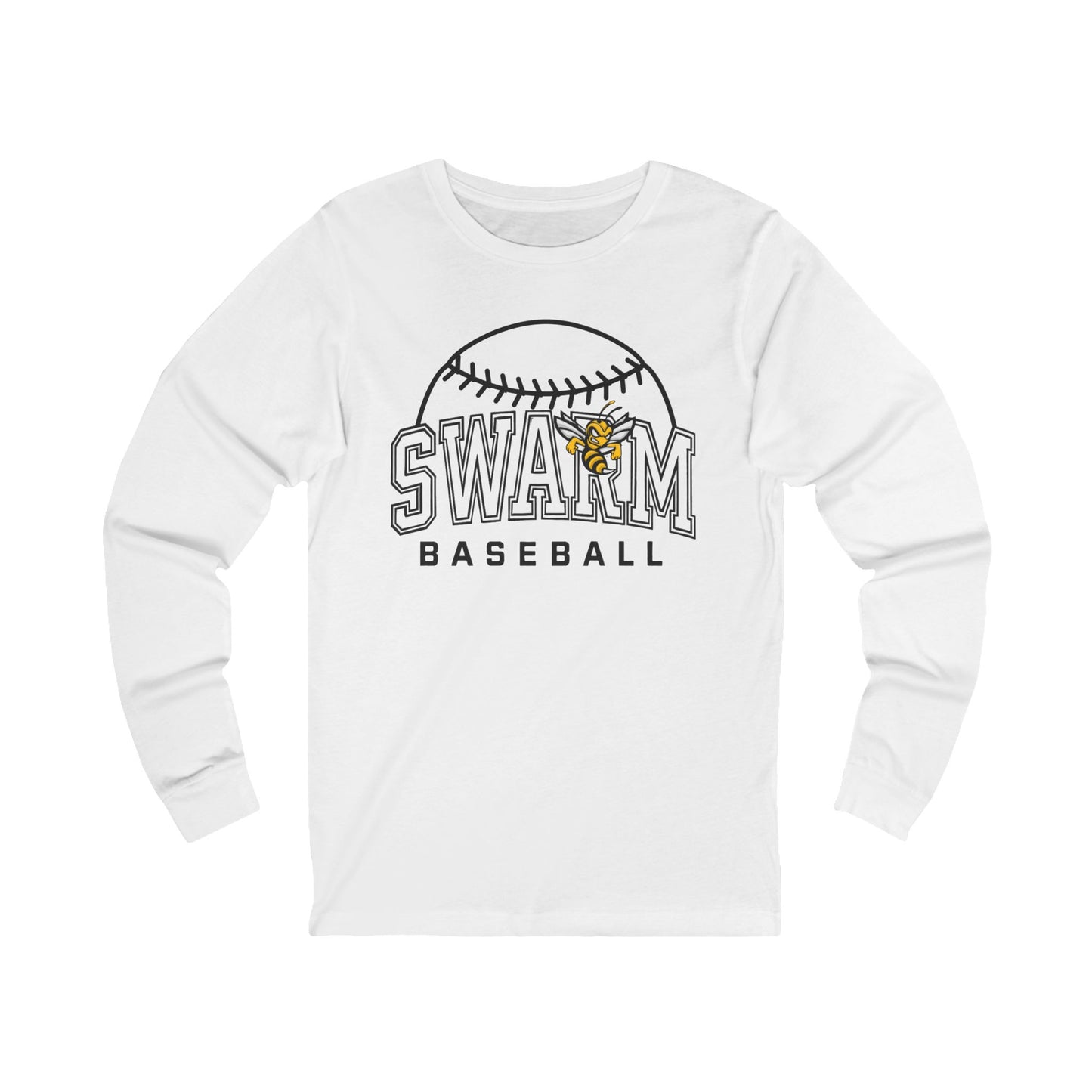 Swarm "⚾️" ADULT Baseball Long Sleeve | Bella Canvas
