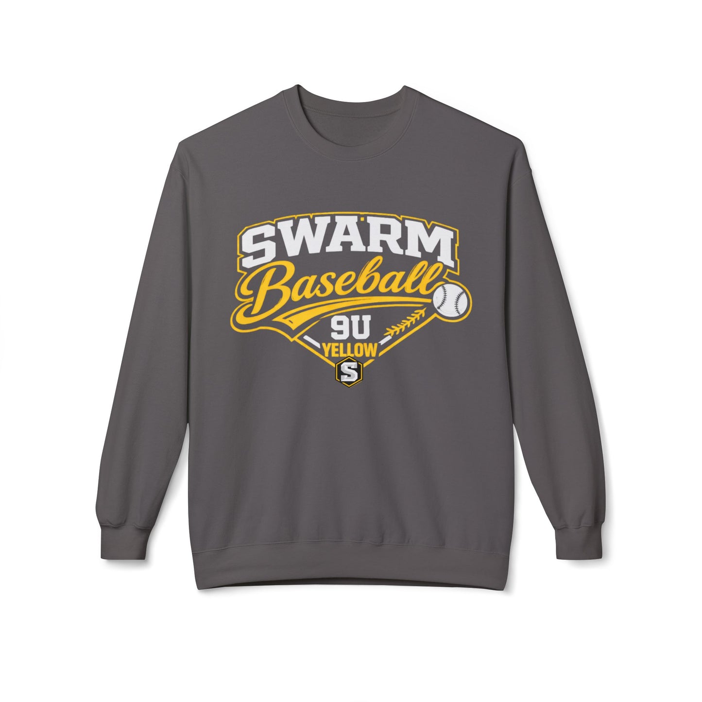 Swarm 9U "1" ADULT Baseball Crewneck | Gildan Softstyle