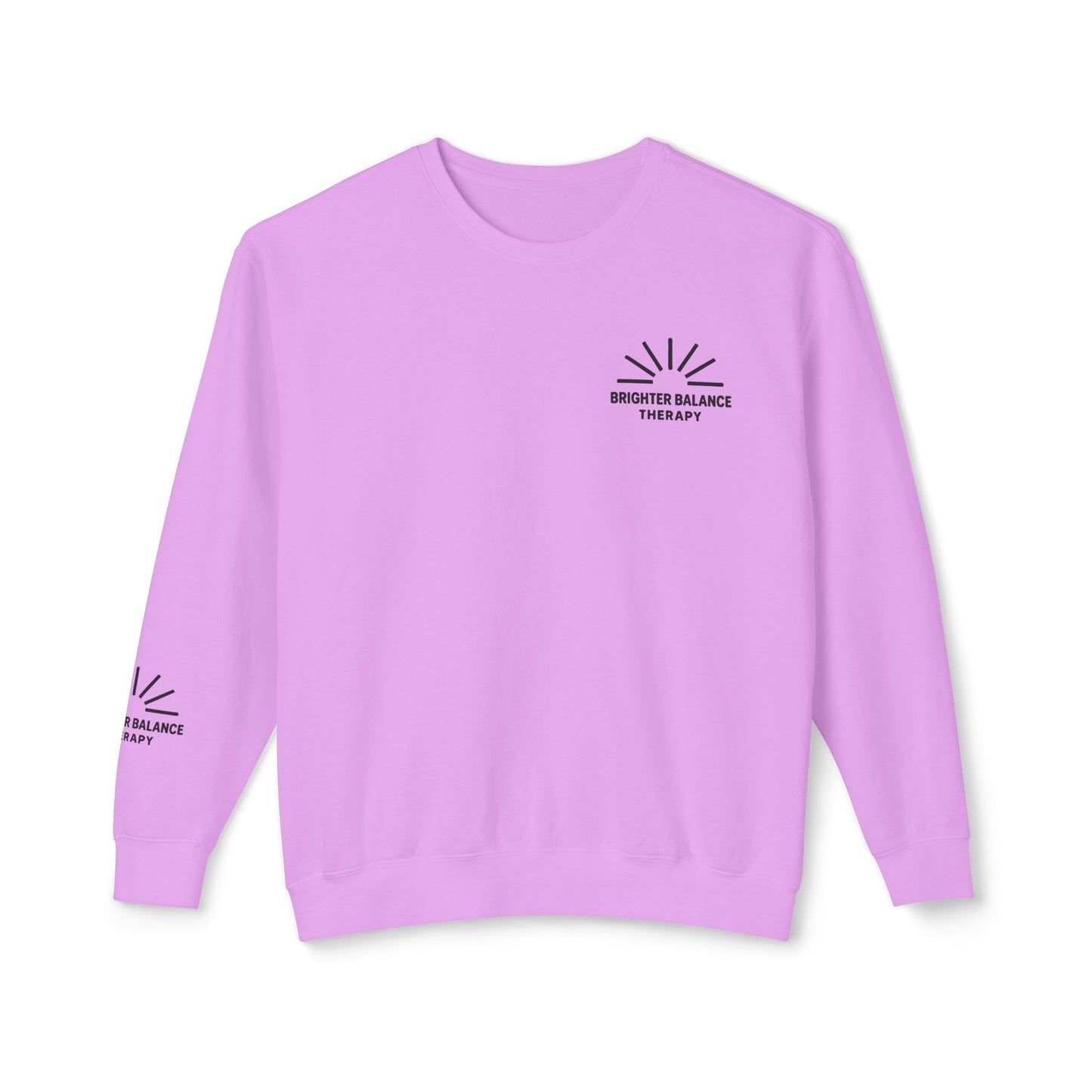Brighter Balance Unisex Lightweight Crewneck| Sleeve Design | Comfort Colors