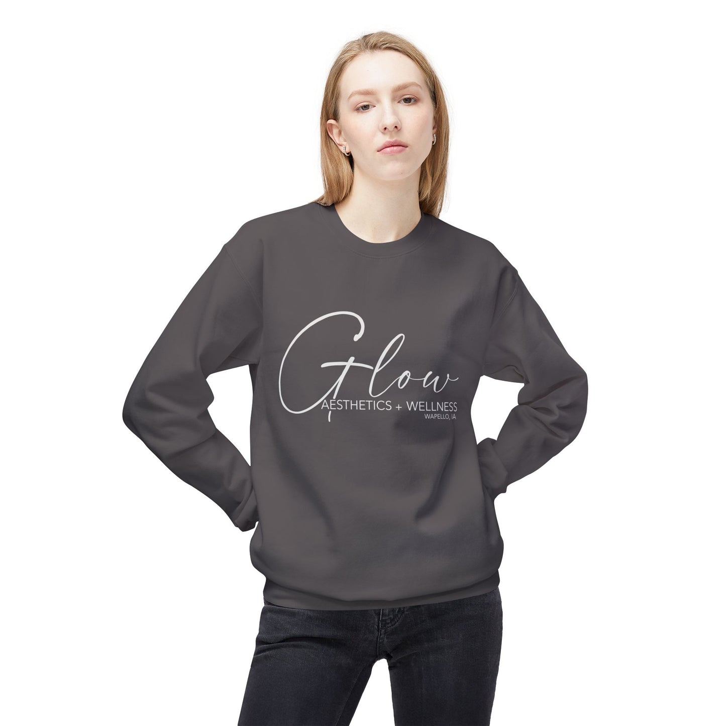 Glow Crewneck Sweatshirt | Cozy Unisex Fleece | Gildan Soft-Style