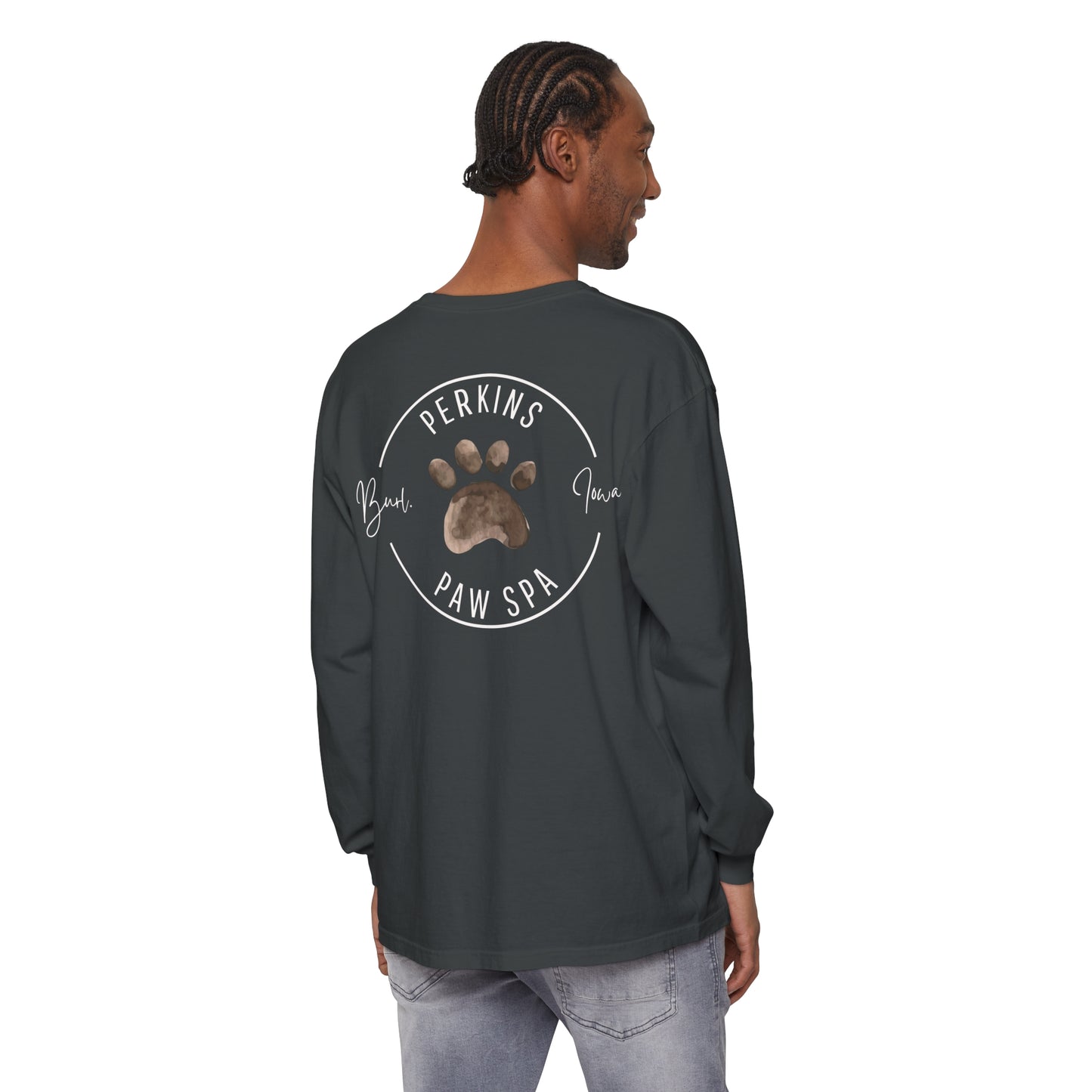 Perkins Paw Spa Long Sleeve Front/Back (2)