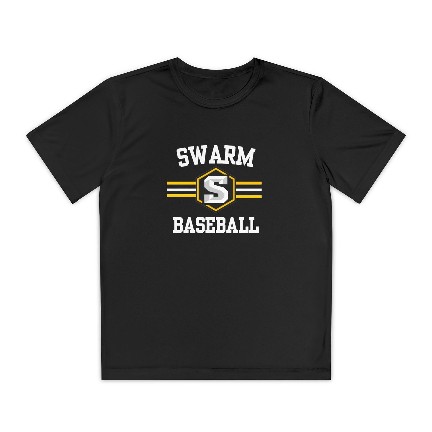 Swarm "stripe" YOUTH Baseball Tee | Sportstek