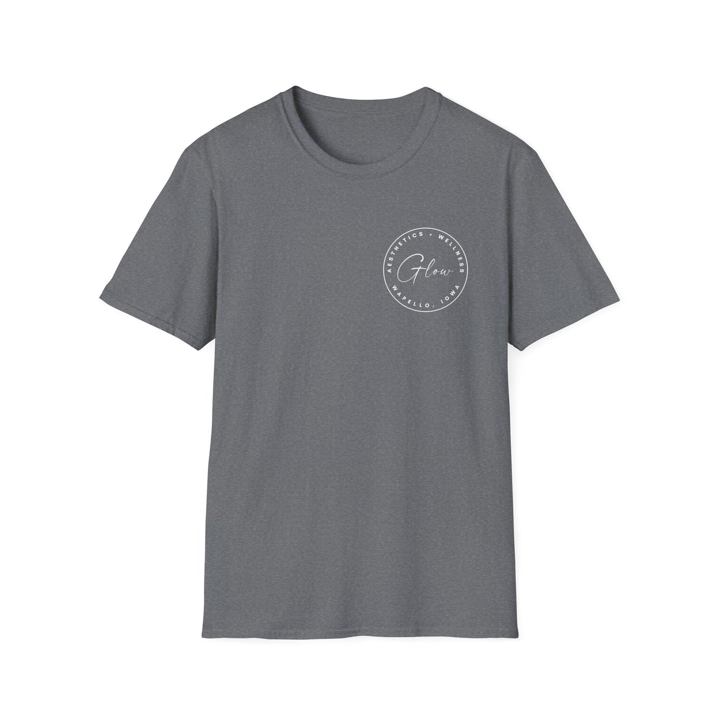 Glow Circle Logo FRONT/BACK T-Shirt | Gildan Soft-Style