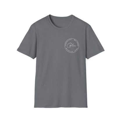 Glow Circle Logo FRONT/BACK T-Shirt | Gildan Soft-Style