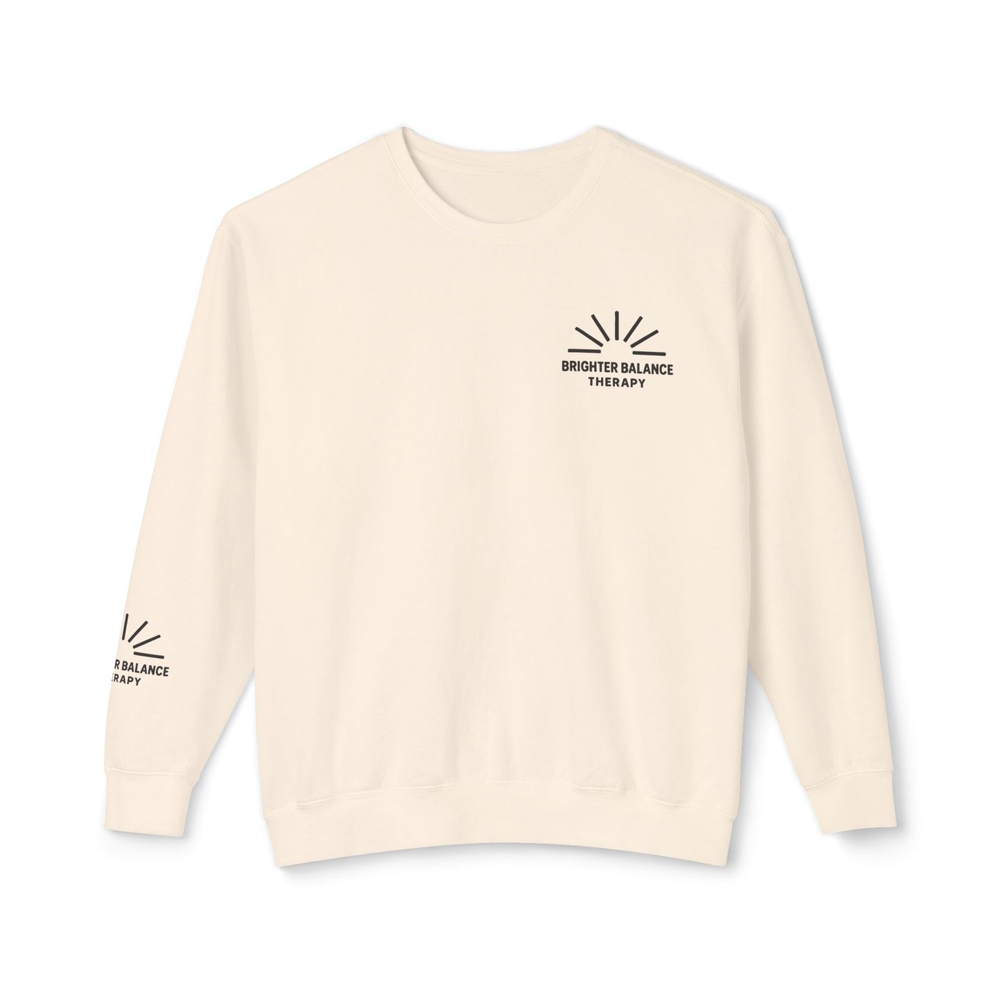 Brighter Balance Unisex Lightweight Crewneck| Sleeve Design | Comfort Colors