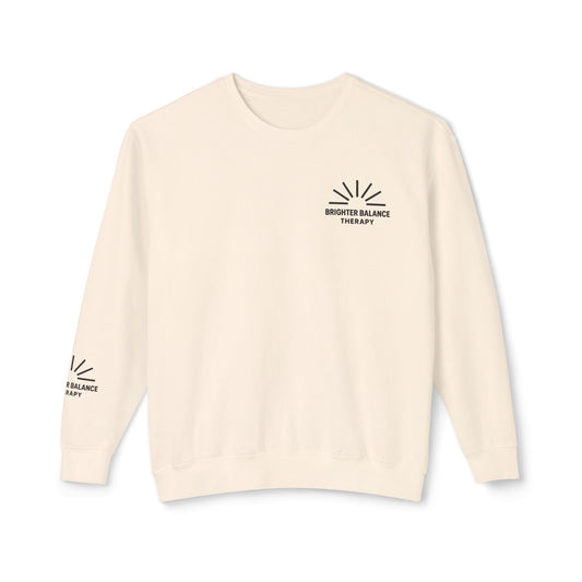Brighter Balance Unisex Lightweight Crewneck| Sleeve Design | Comfort Colors | MAY TOP SELLER