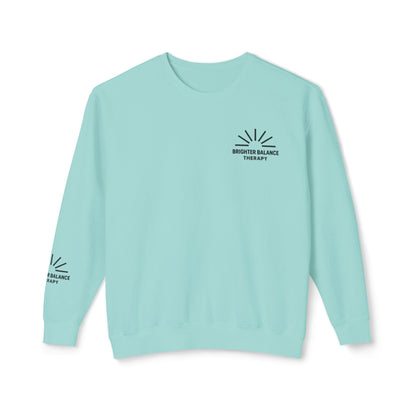 Brighter Balance Unisex Lightweight Crewneck| Sleeve Design | Comfort Colors