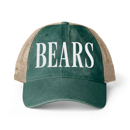 BEARS Washed Mesh-Back Cap