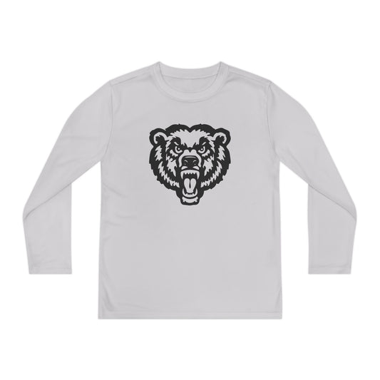 Bear Mascot YOUTH Long Sleeve | Sports Tek