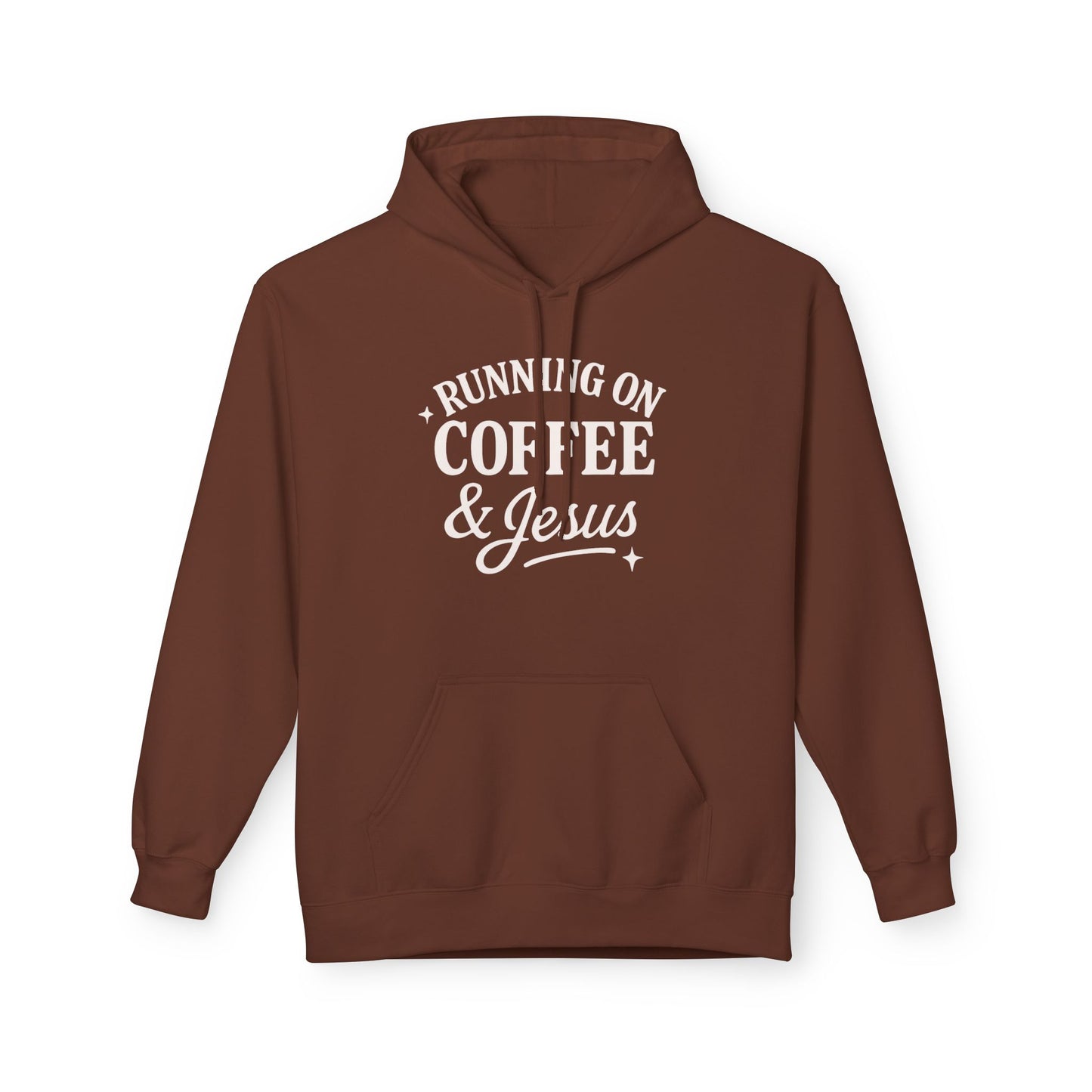 Running on Coffee & Jesus ADULT Hoodie | Gildan Softstyle
