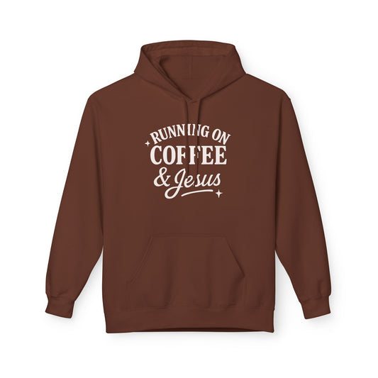 Running on Coffee & Jesus ADULT Hoodie | Gildan Softstyle