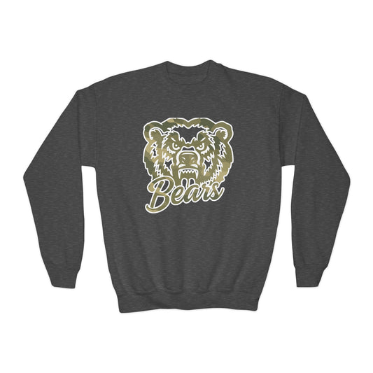 Camo Bears YOUTH Crewneck | Gildan Softstyle - IN STOCK