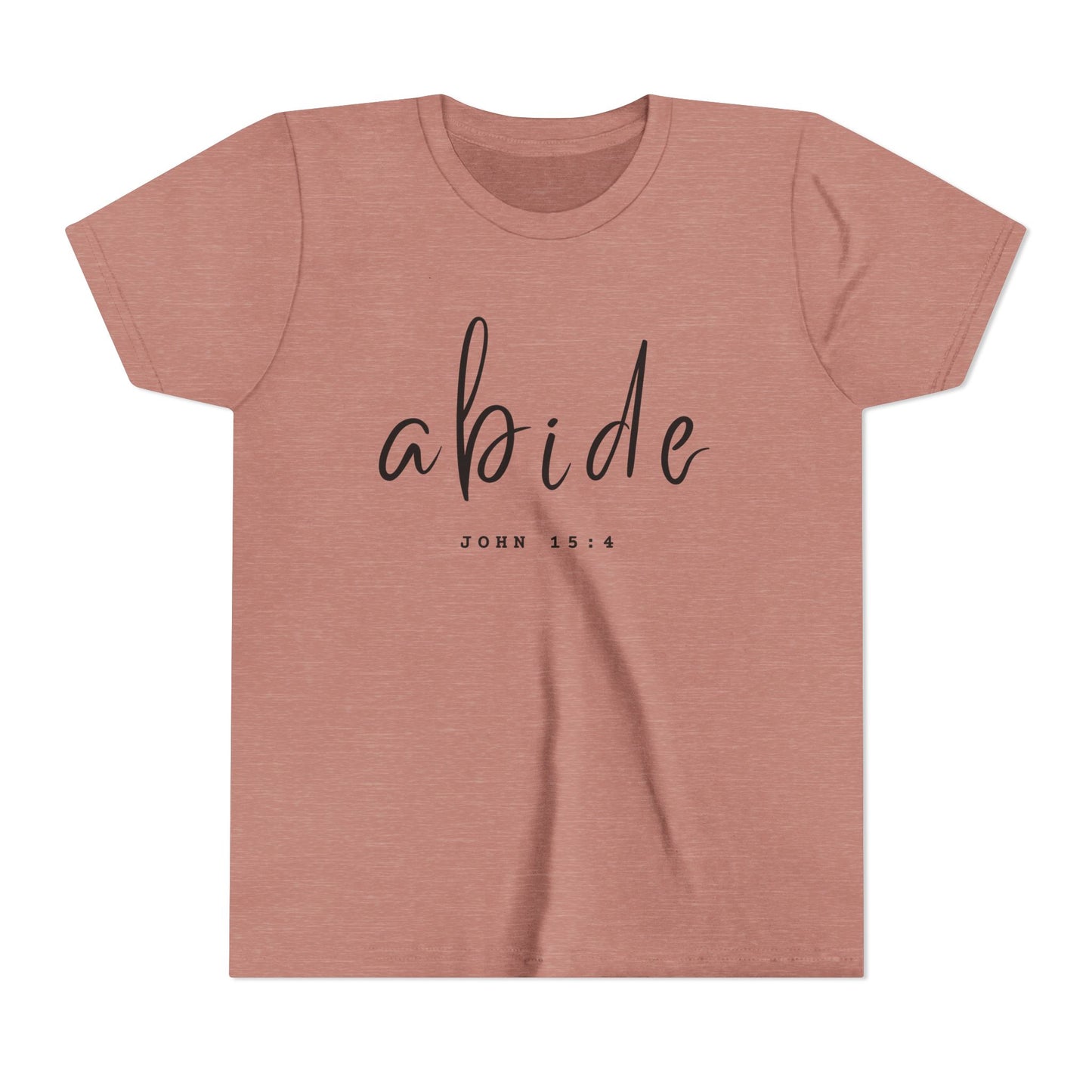 Abide John 15:4 YOUTH Tee | Bella Canvas