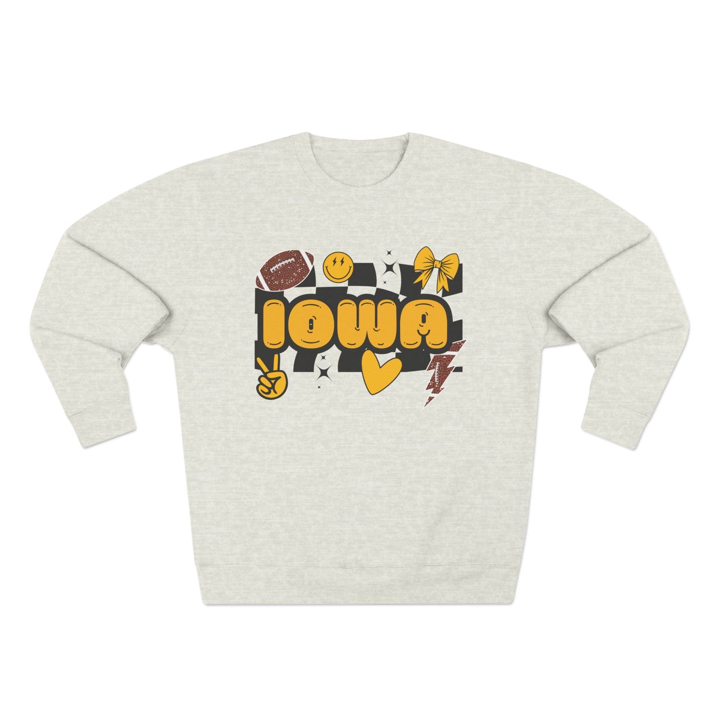 IOWA ✌️💛😊 Crewneck Sweatshirt *Most Popular*