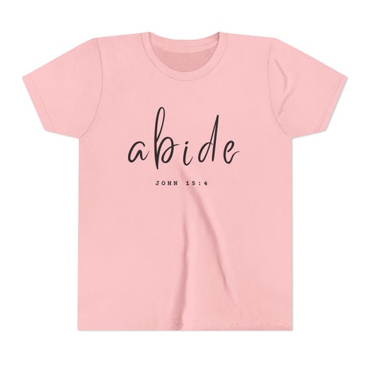 Abide John 15:4 YOUTH Tee | Bella Canvas