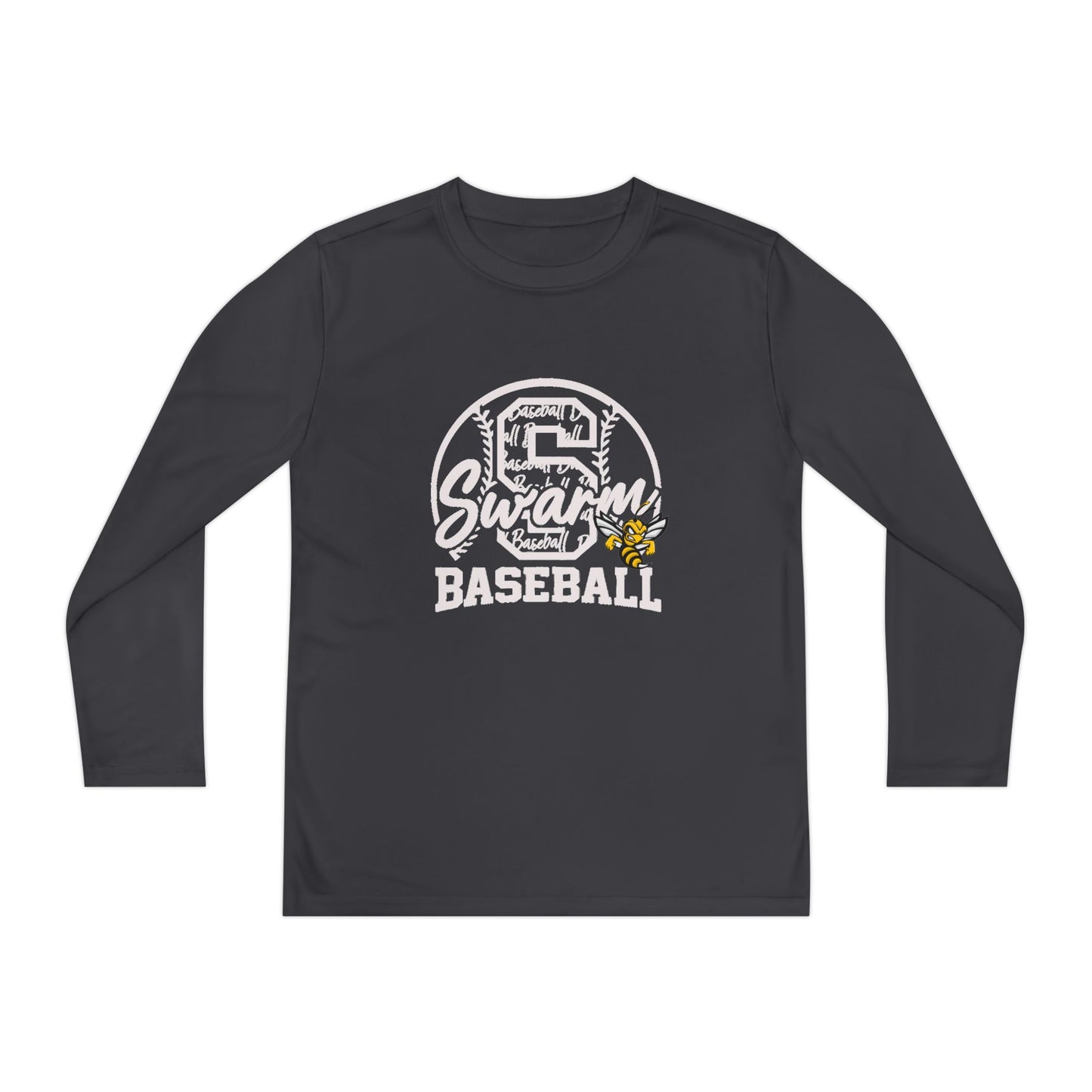 Swarm "S" YOUTH Baseball Long Sleeve Tee | Sportstek