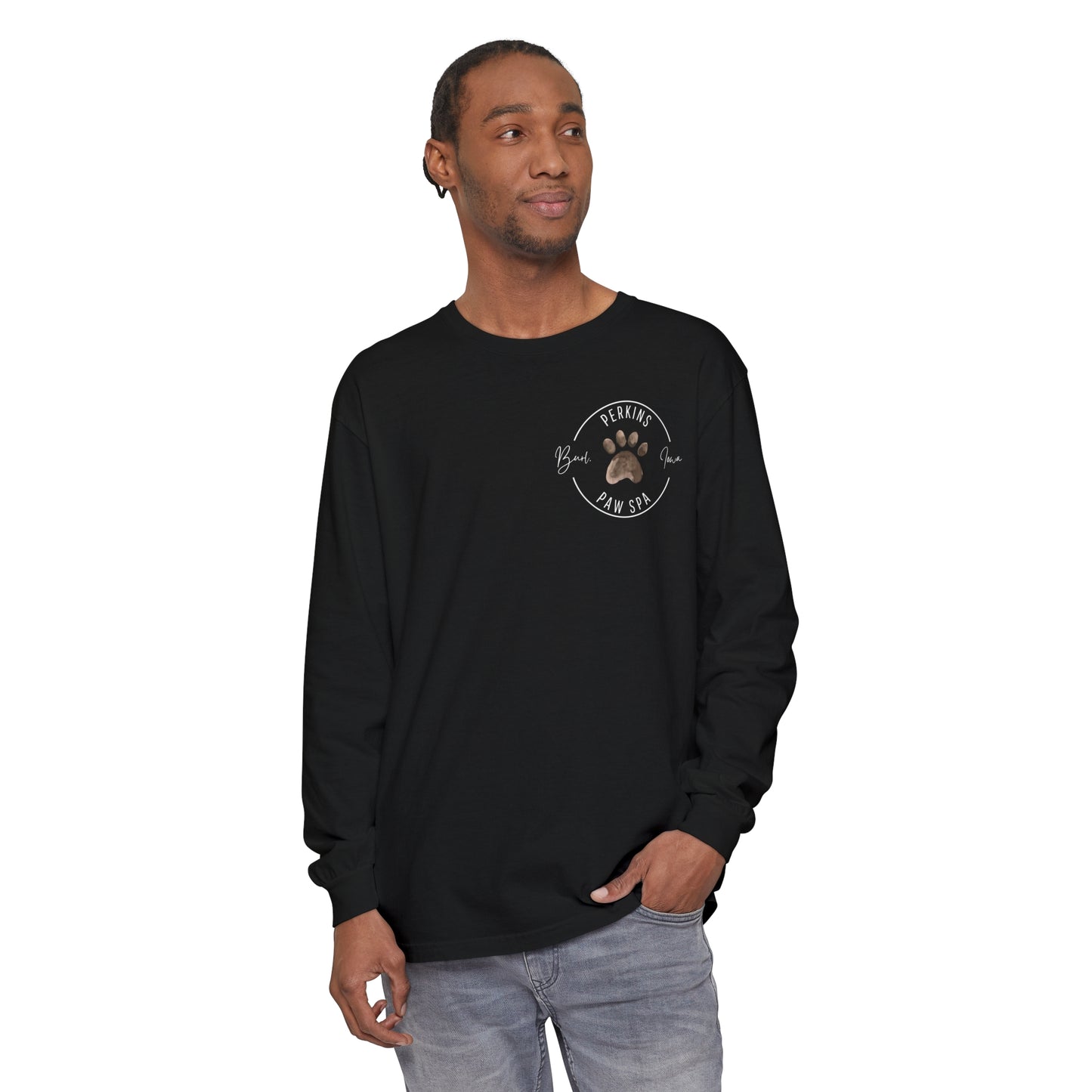 Perkins Paw Spa Long Sleeve Front/Back (2)