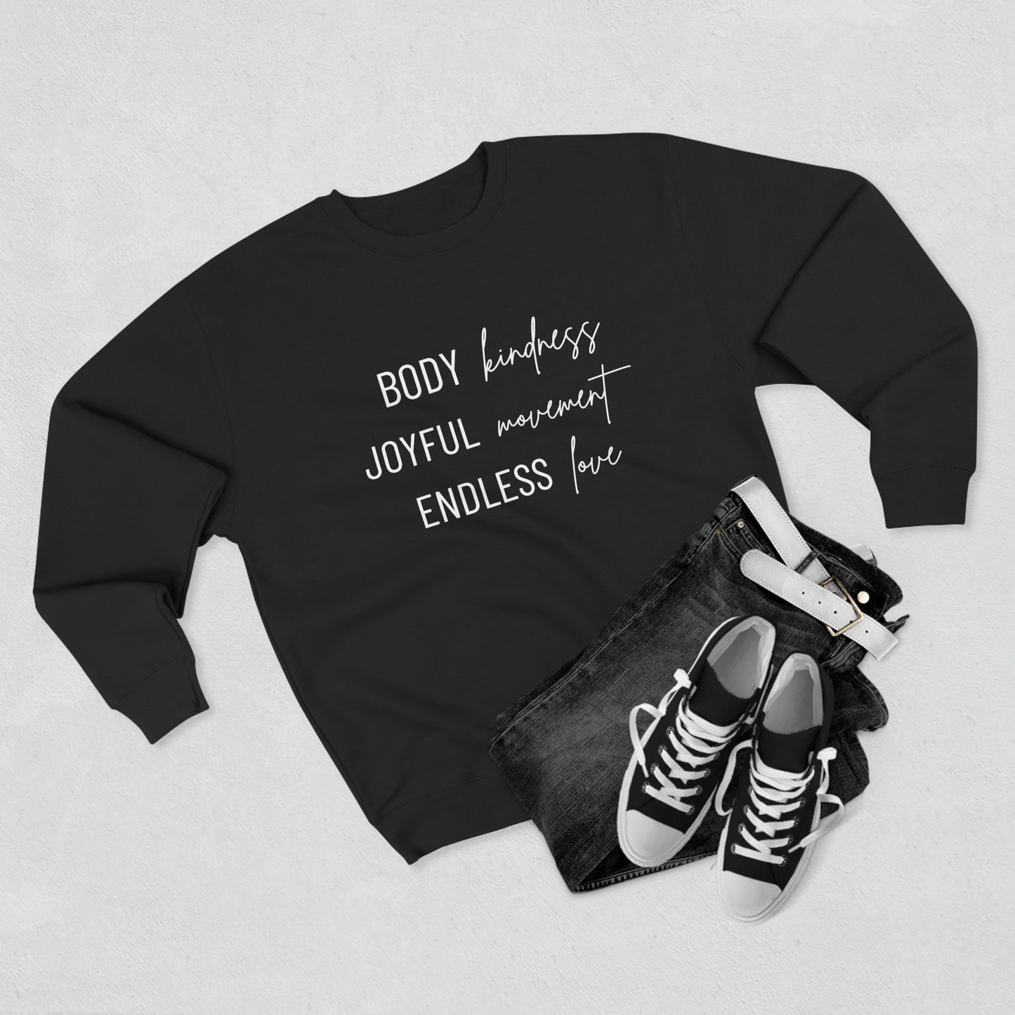 KML Kindness, Movement, Love Crewneck | Lane Seven