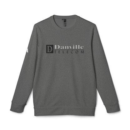 Danville Telecom Adidas Unisex Fleece Crewneck Sweatshirt: Black Logo