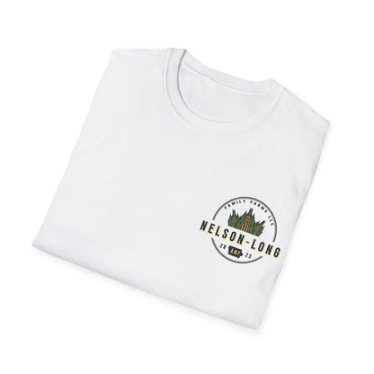 Nelson-Long FRONT/BACK Logo T-Shirt | Gildan Softstyle