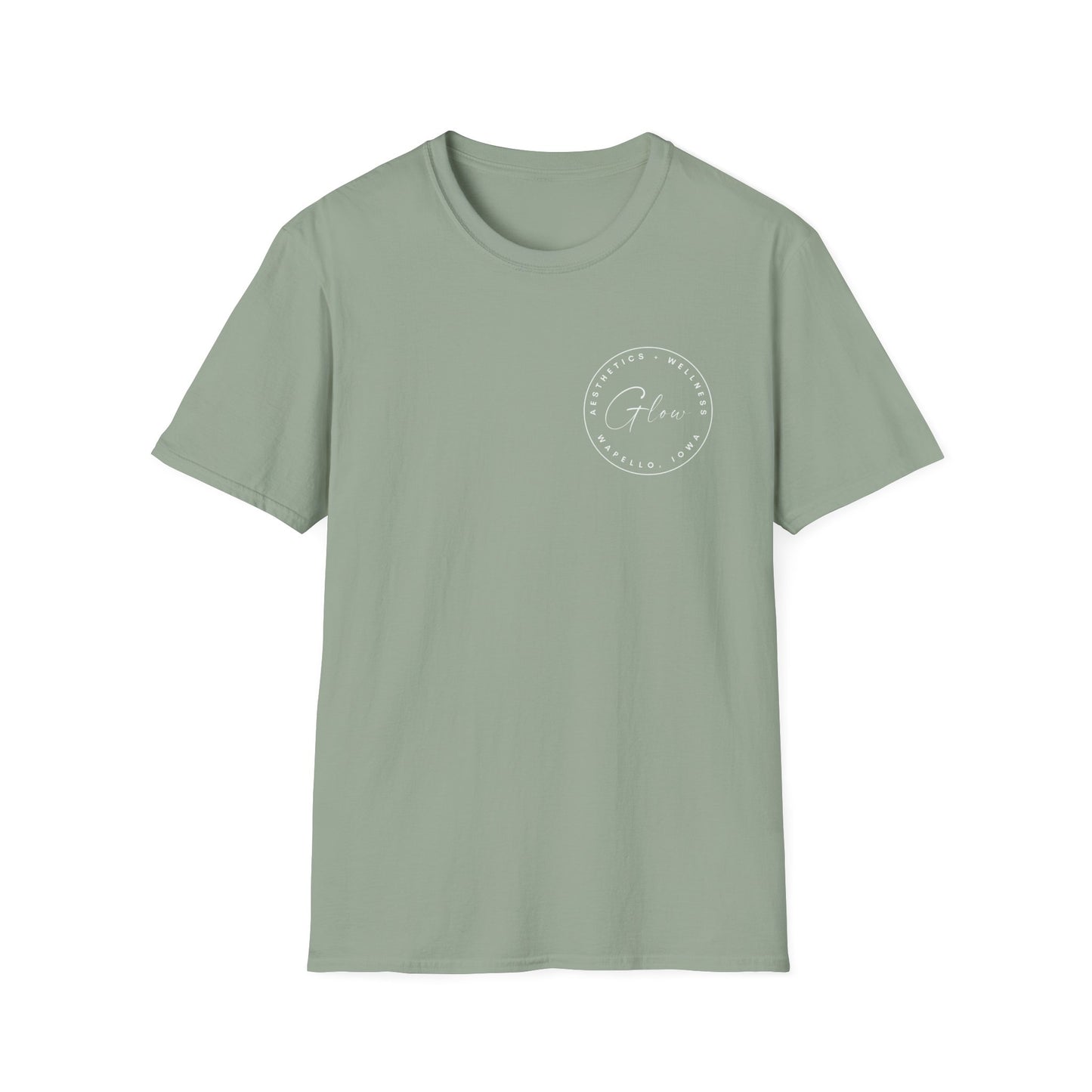 Glow Circle Logo FRONT/BACK T-Shirt | Gildan Soft-Style