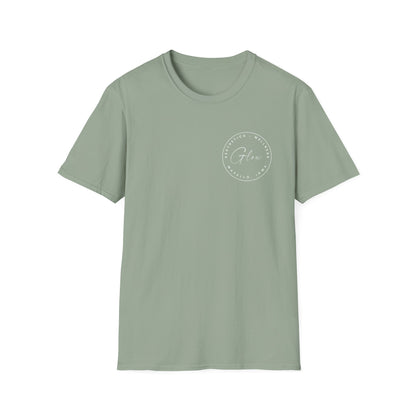 Glow Circle Logo FRONT/BACK T-Shirt | Gildan Soft-Style