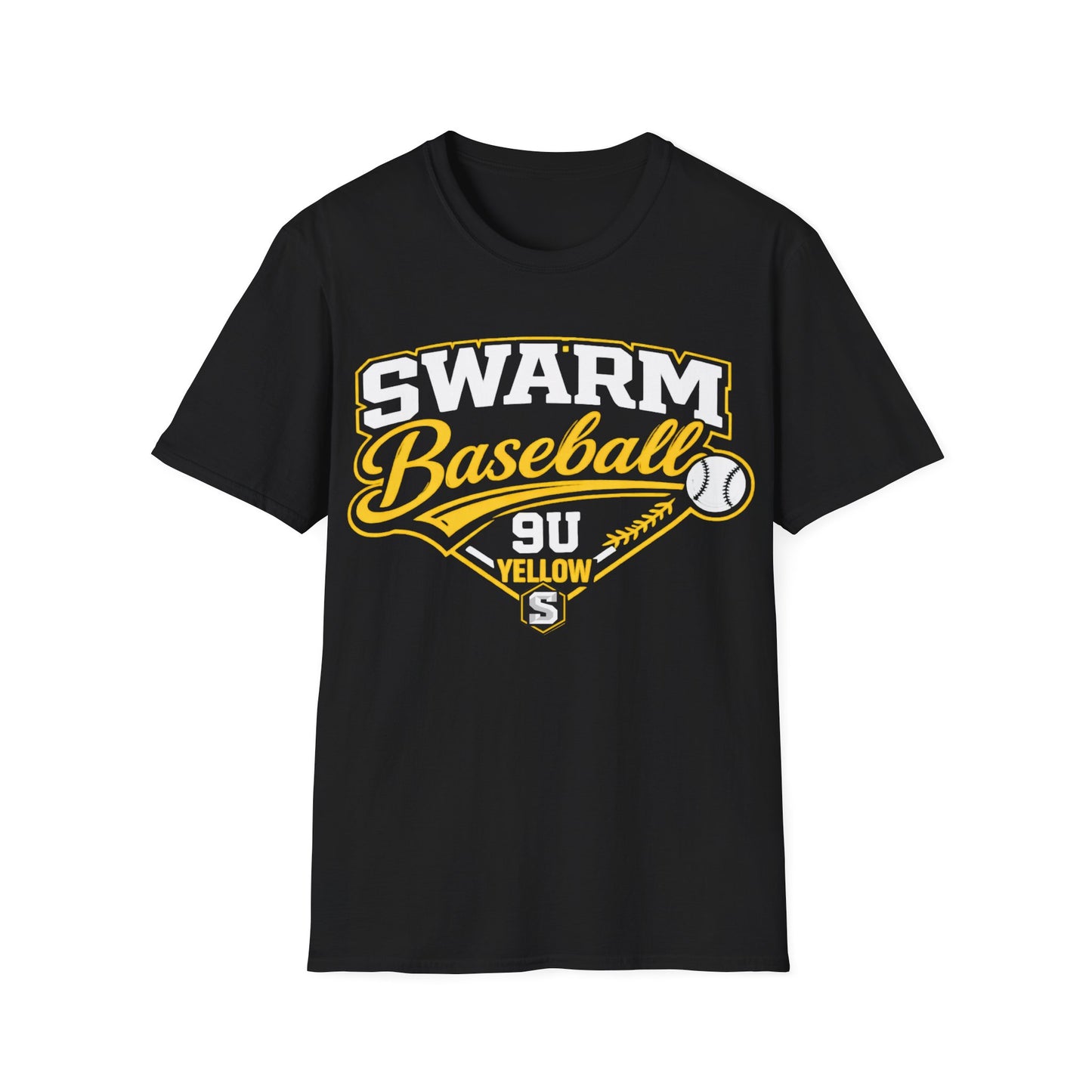 Swarm 9U "1" ADULT Baseball T-Shirt | Gildan Softstyle