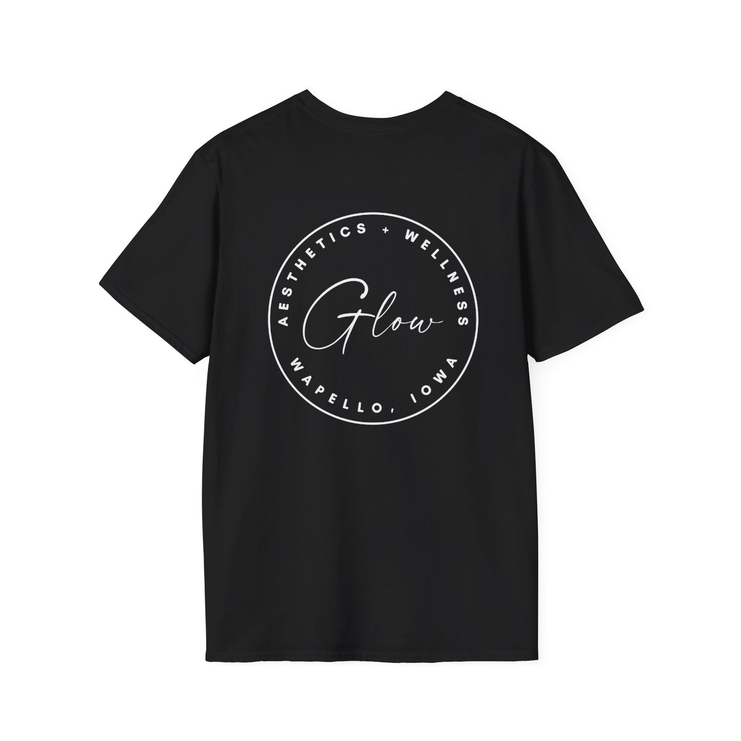 Glow Circle Logo FRONT/BACK T-Shirt | Gildan Soft-Style