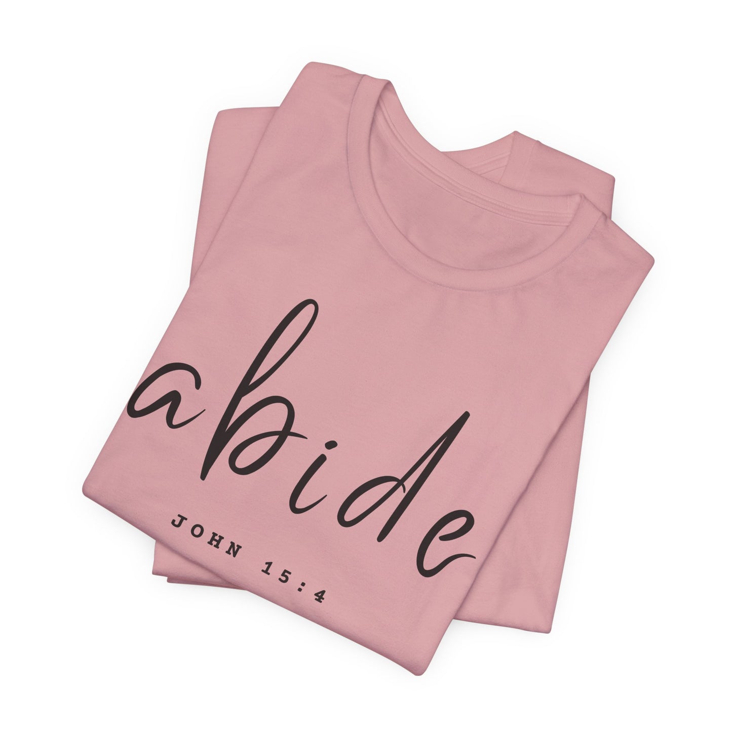 Abide JOHN 15:4 ADULT Tee | Bella Canvas