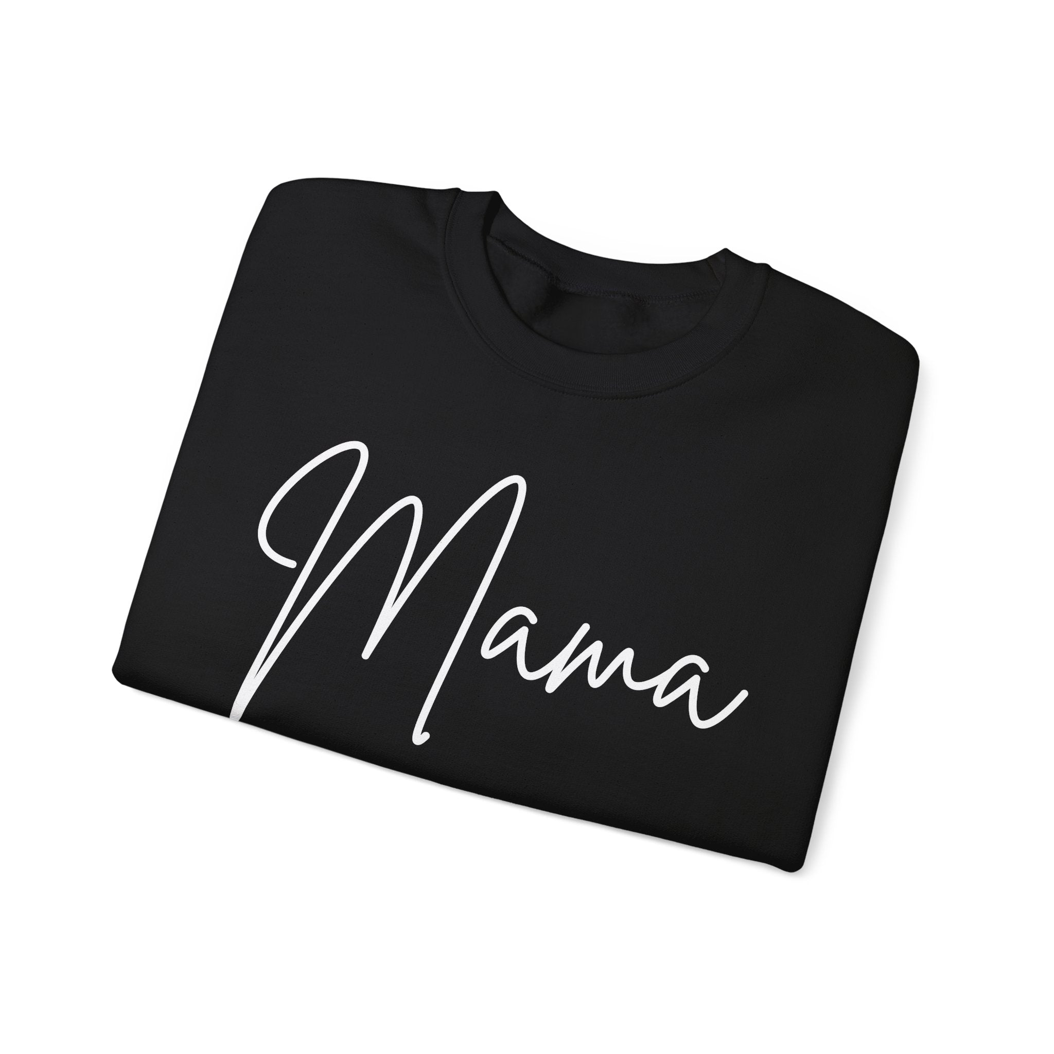 MAMA Embroidered | Black Thread | Adult Sweatshirt Gildan