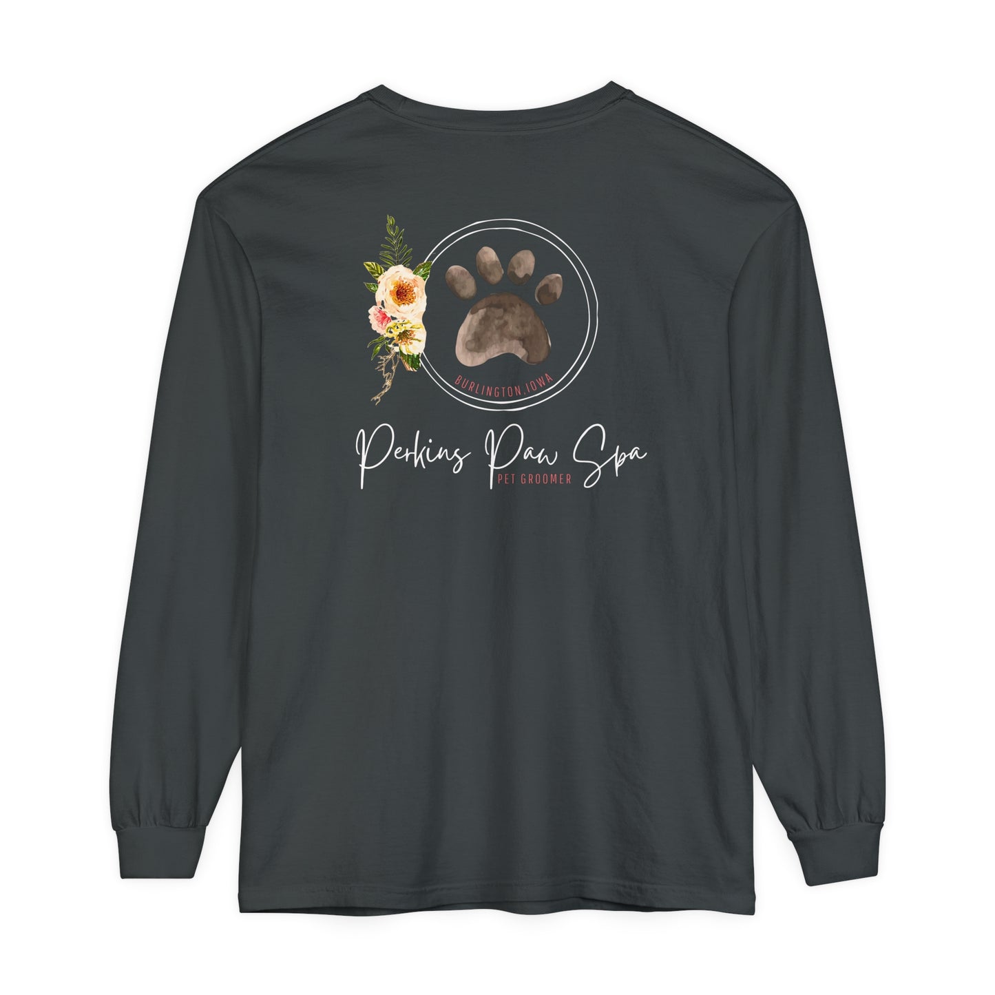 Perkins Paw Spa Long Sleeve Front/Back