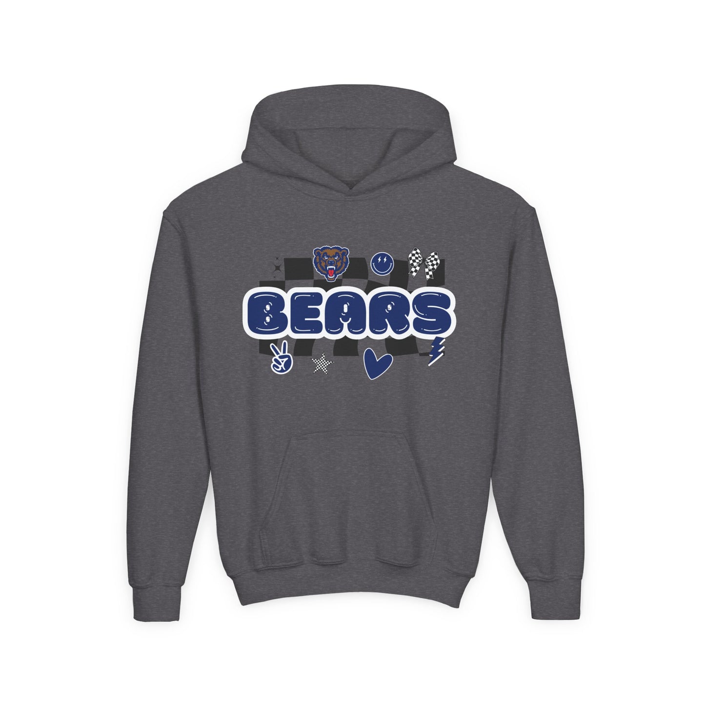 Danville Bears | Retro Icons | Youth Hoodie | Gildan Heavy Cotton