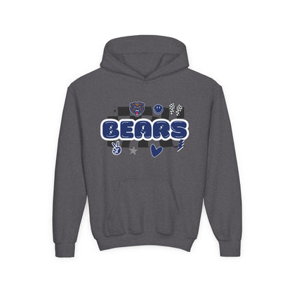 Danville Bears | Retro Icons | Youth Hoodie | Gildan Heavy Cotton