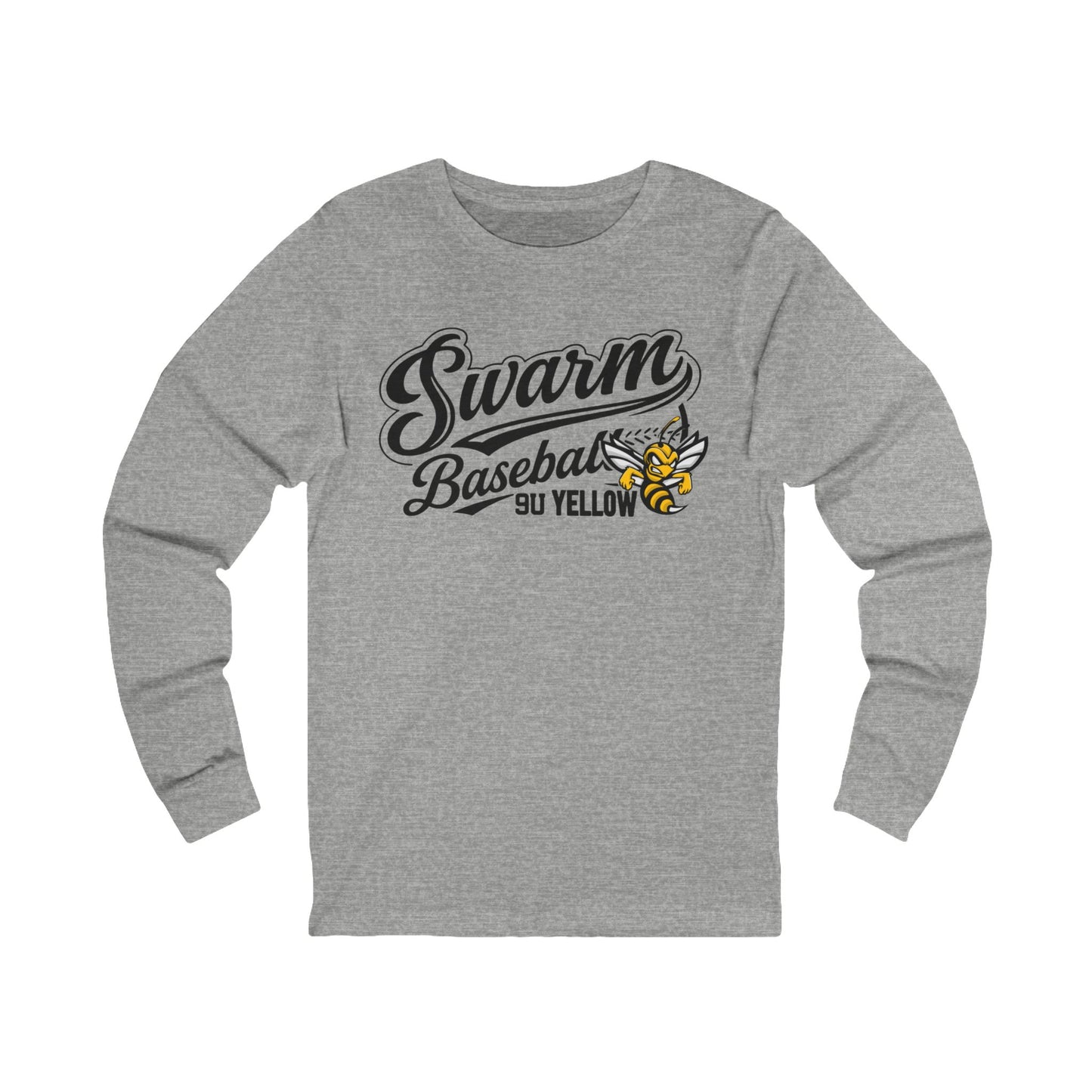 Swarm 9U "2" ADULT Baseball Long Sleeve | Bella Canvas