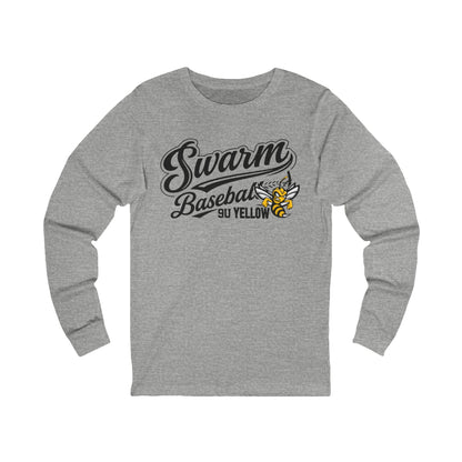 Swarm 9U "2" ADULT Baseball Long Sleeve | Bella Canvas