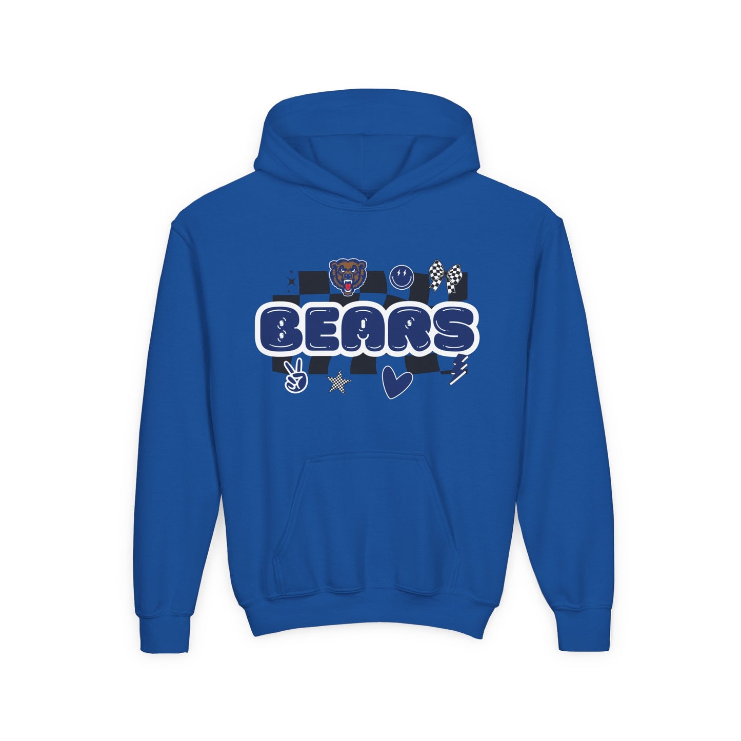 Danville Bears | Retro Icons | Youth Hoodie | Gildan Heavy Cotton