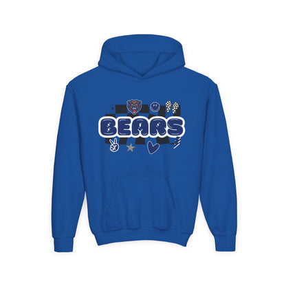 Danville Bears | Retro Icons | Youth Hoodie | Gildan Heavy Cotton