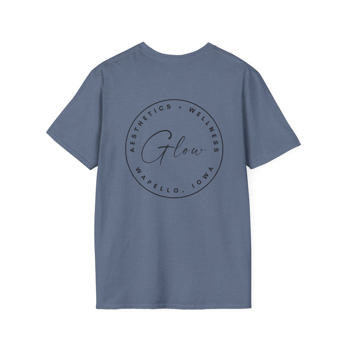Glow Circle Logo FRONT/BACK T-Shirt | Gildan Soft-Style