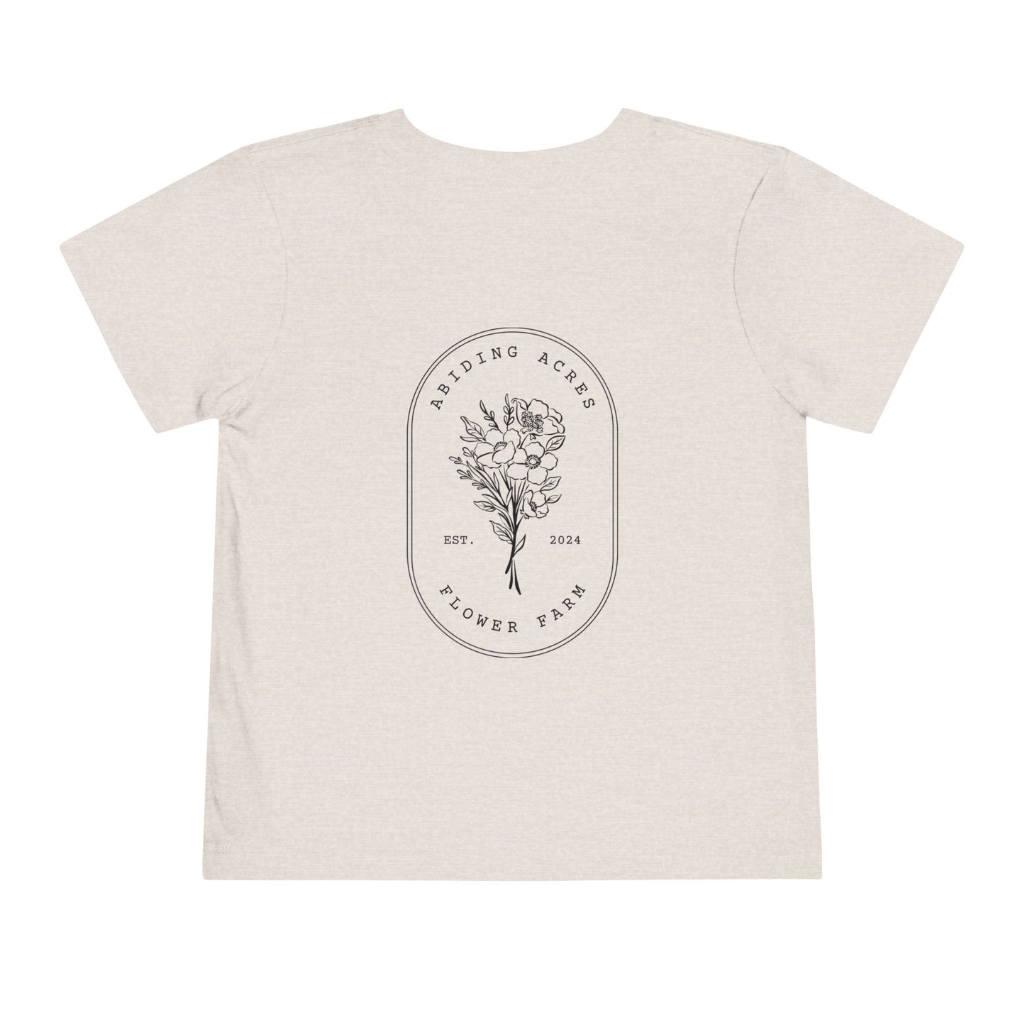 Abiding Acres Flower Farm TODDLER Tee | Bella Canvas