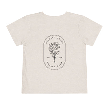 Abiding Acres Flower Farm TODDLER Tee | Bella Canvas