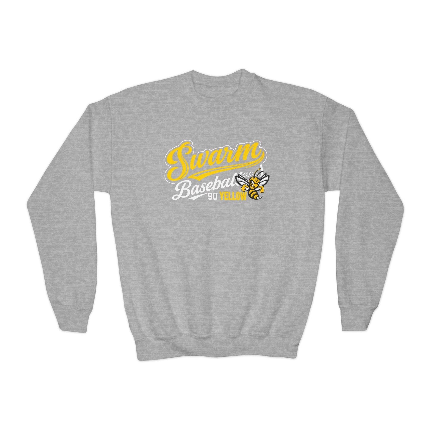 Swarm 9U "2" YOUTH Baseball Crewneck | Gildan Heavy Duty