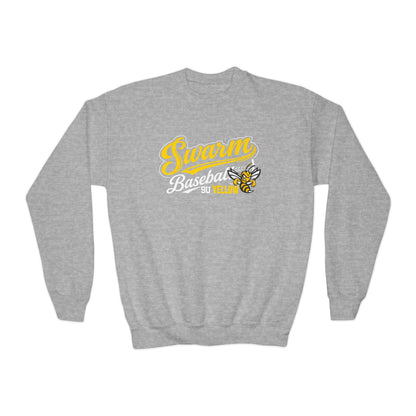 Swarm 9U "2" YOUTH Baseball Crewneck | Gildan Heavy Duty