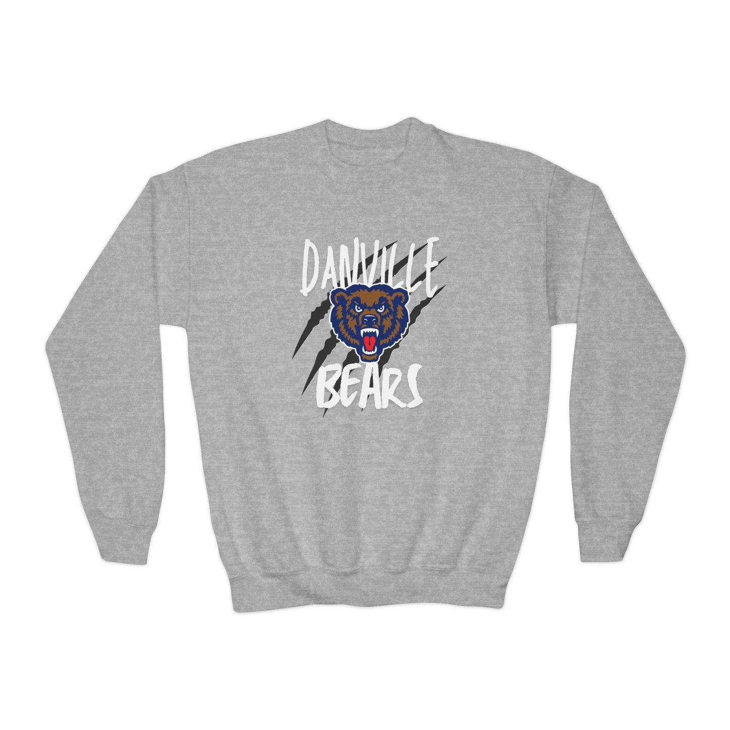 Danville Bears | Bear Claw | Youth Crewneck | Gildan
