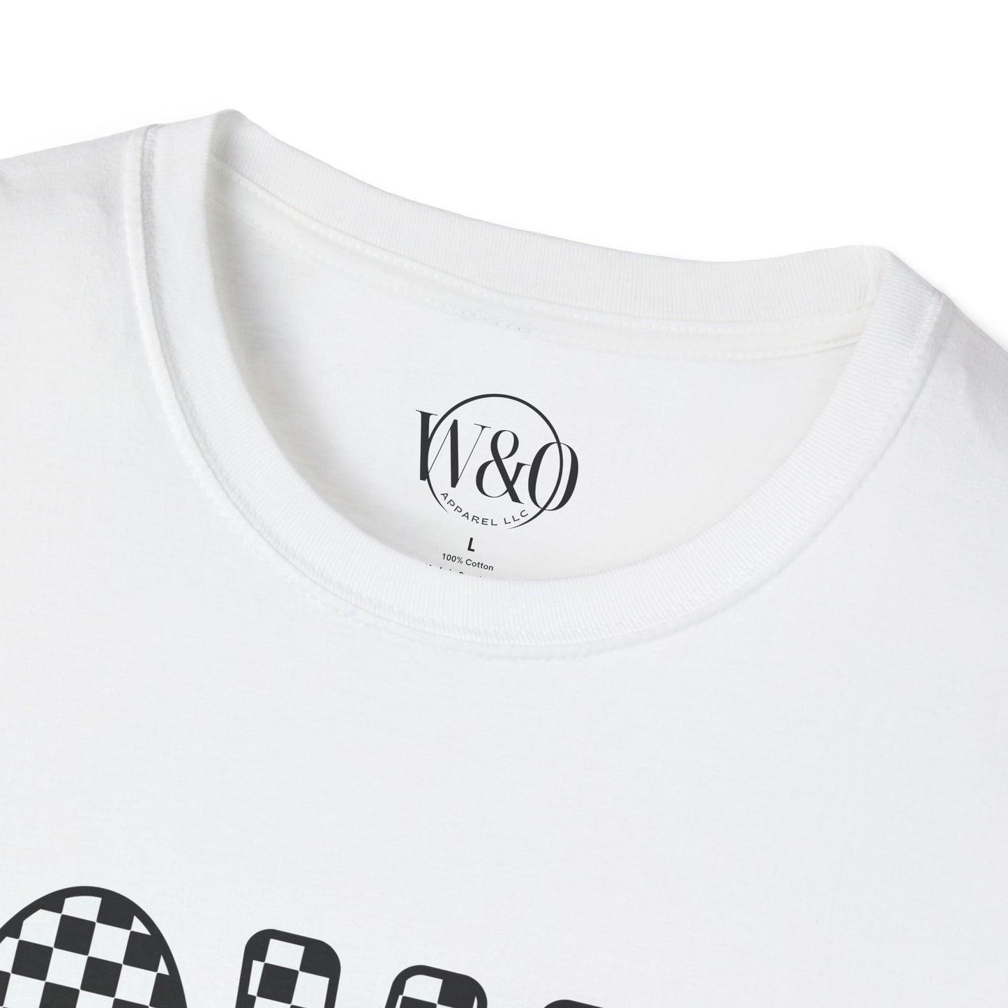 Iowa Checkered Bow T-Shirt | Gildan Softstyle