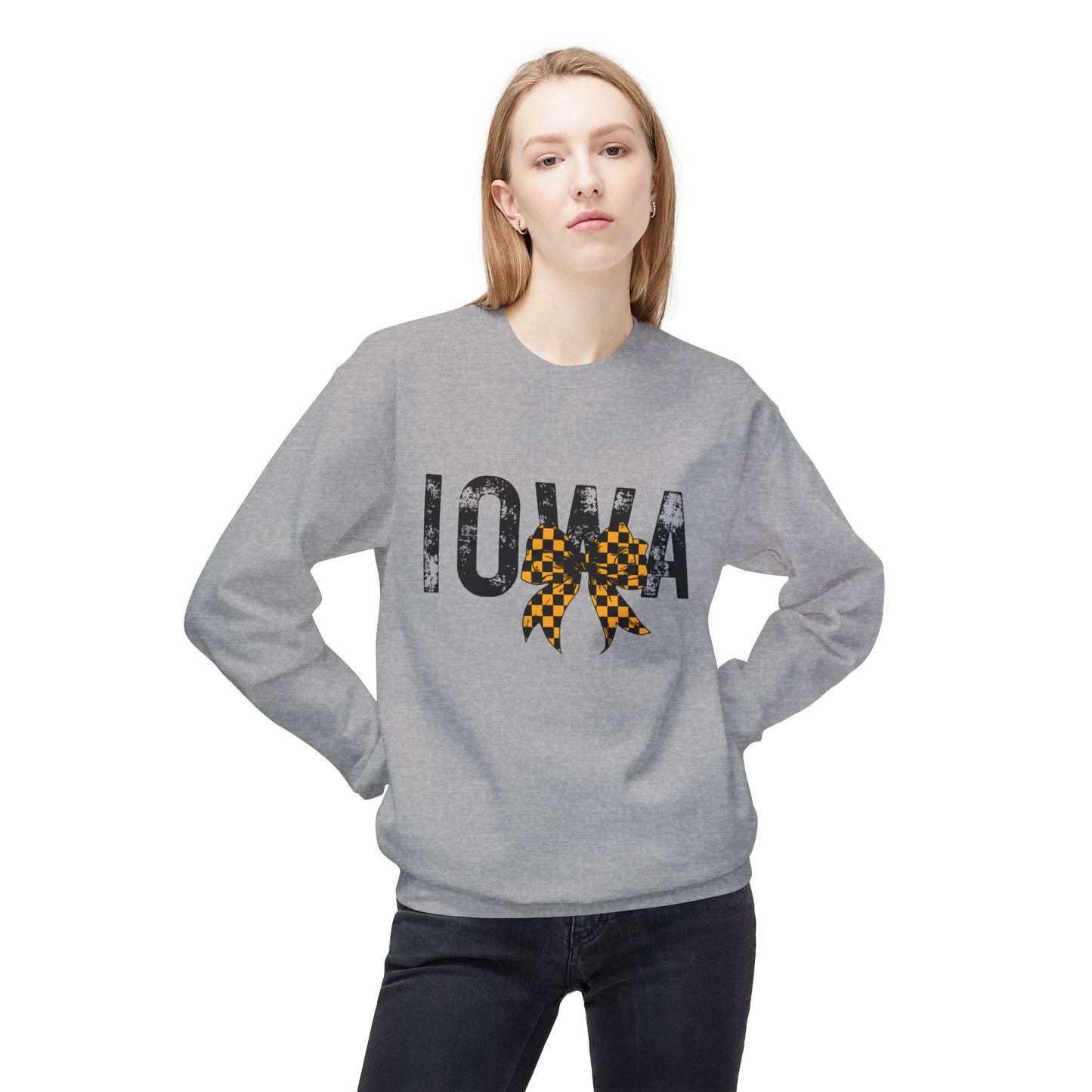 Coquette Bow Iowa Crewneck Sweatshirt