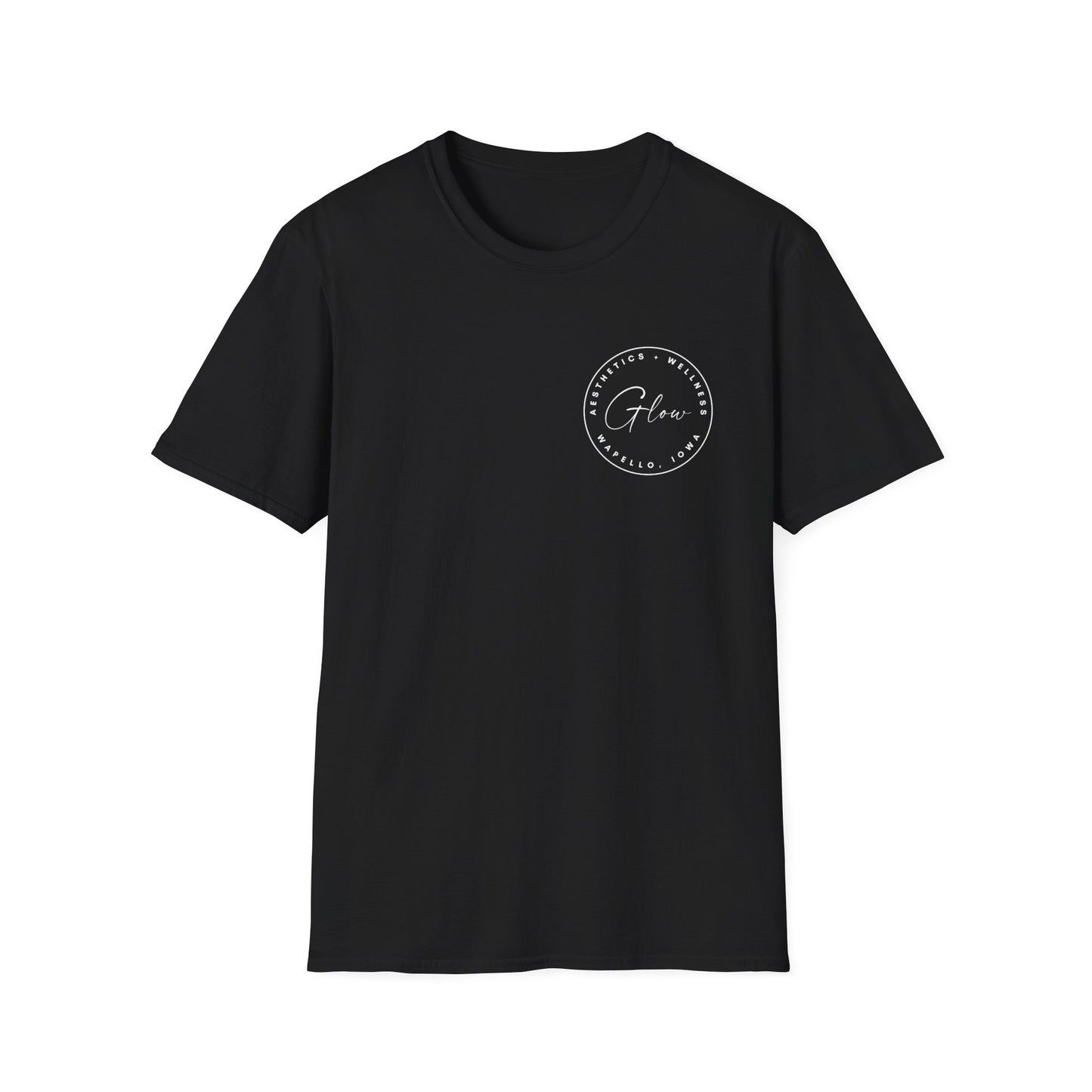 Glow Circle Logo FRONT/BACK T-Shirt | Gildan Soft-Style